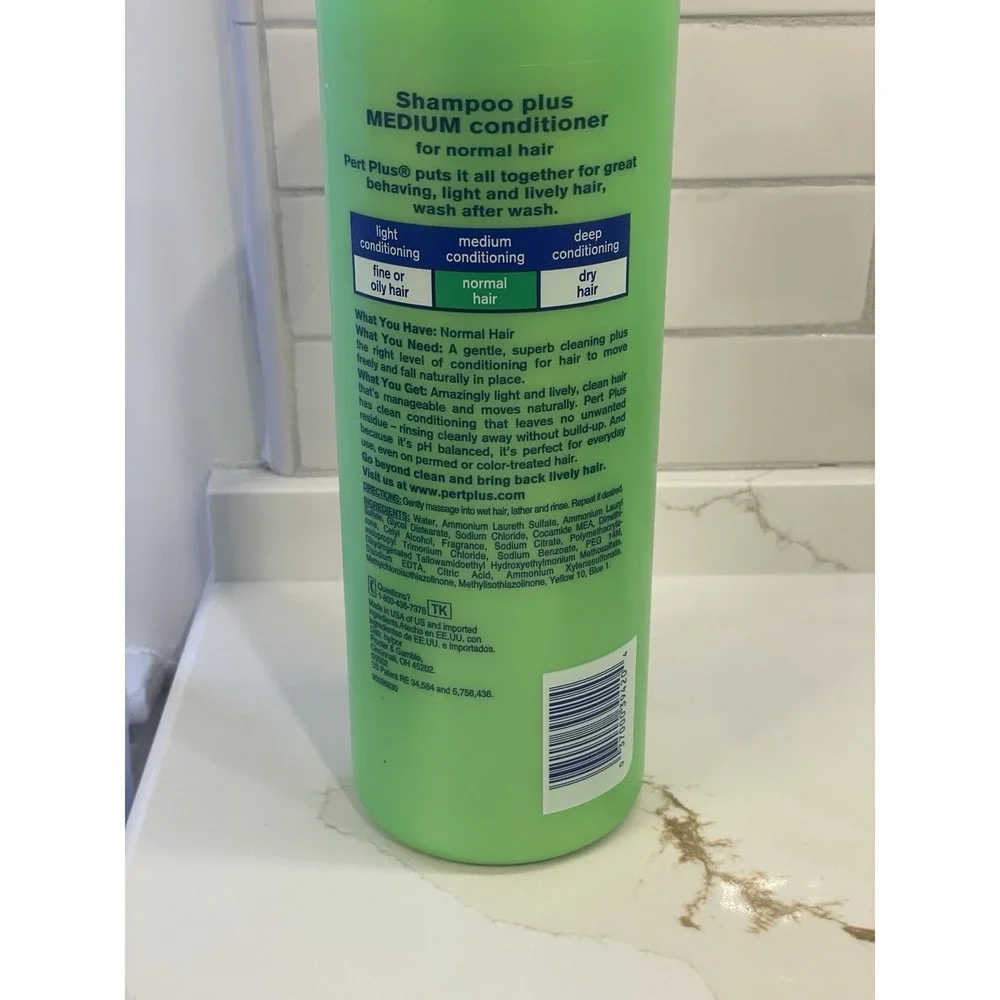 Vtg Pert Plus 2 In 1 Medium Shampoo & Conditioner 40 fl oz New Old Stock 2002